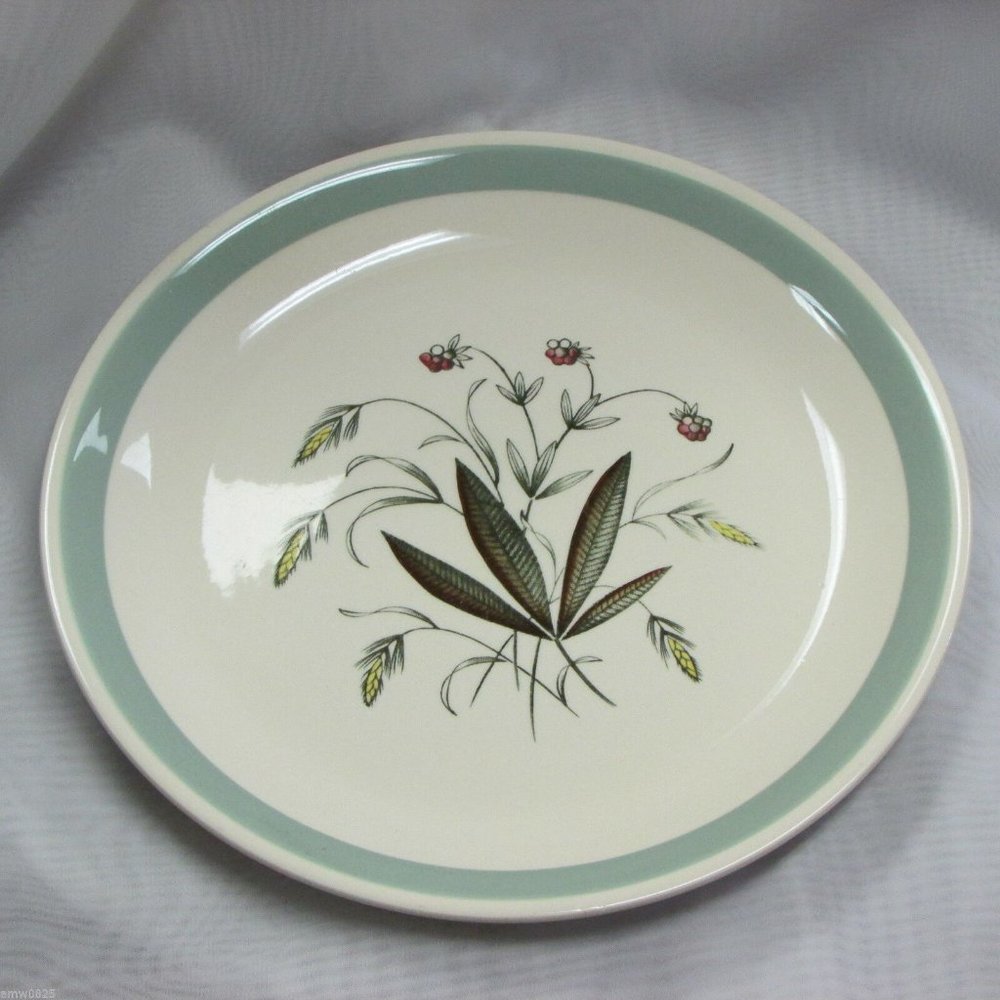 Vintage Alfred Meakin Hedgerow Dinner Plate Plants Grasses Flowers Cottagecore